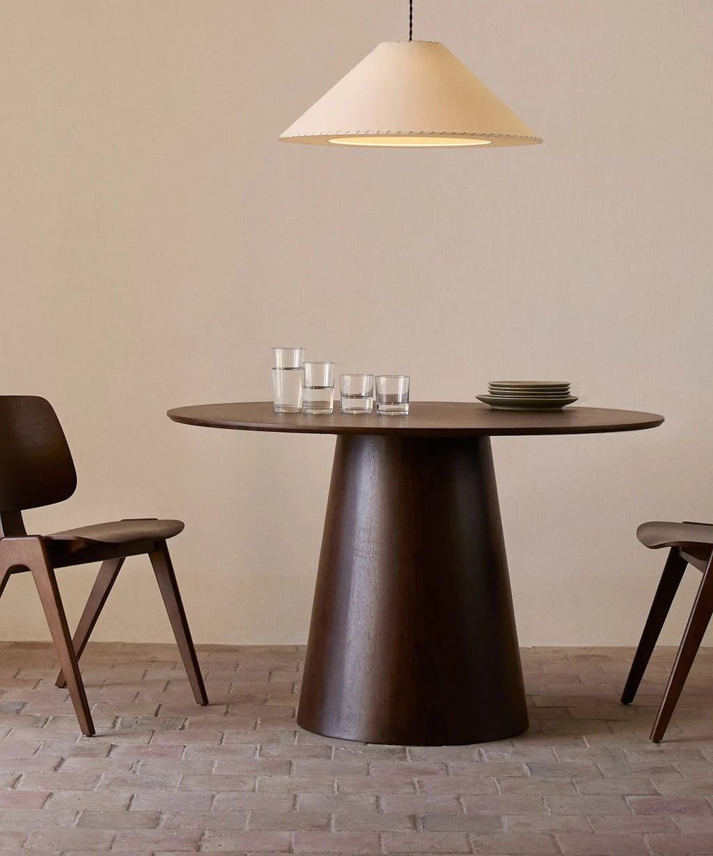 Table à manger ronde en bois Nelly (120 cm)