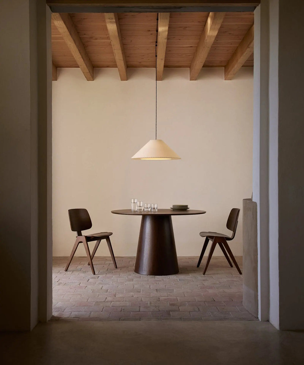 Table à manger ronde en bois Nelly (120 cm)