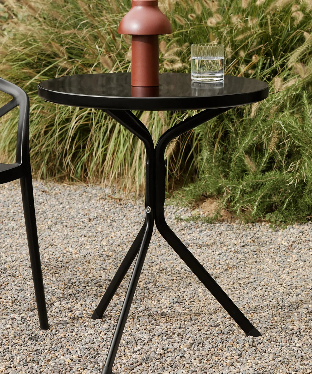 Table d'extérieur ronde en métal Numa (60 x 67 cm)