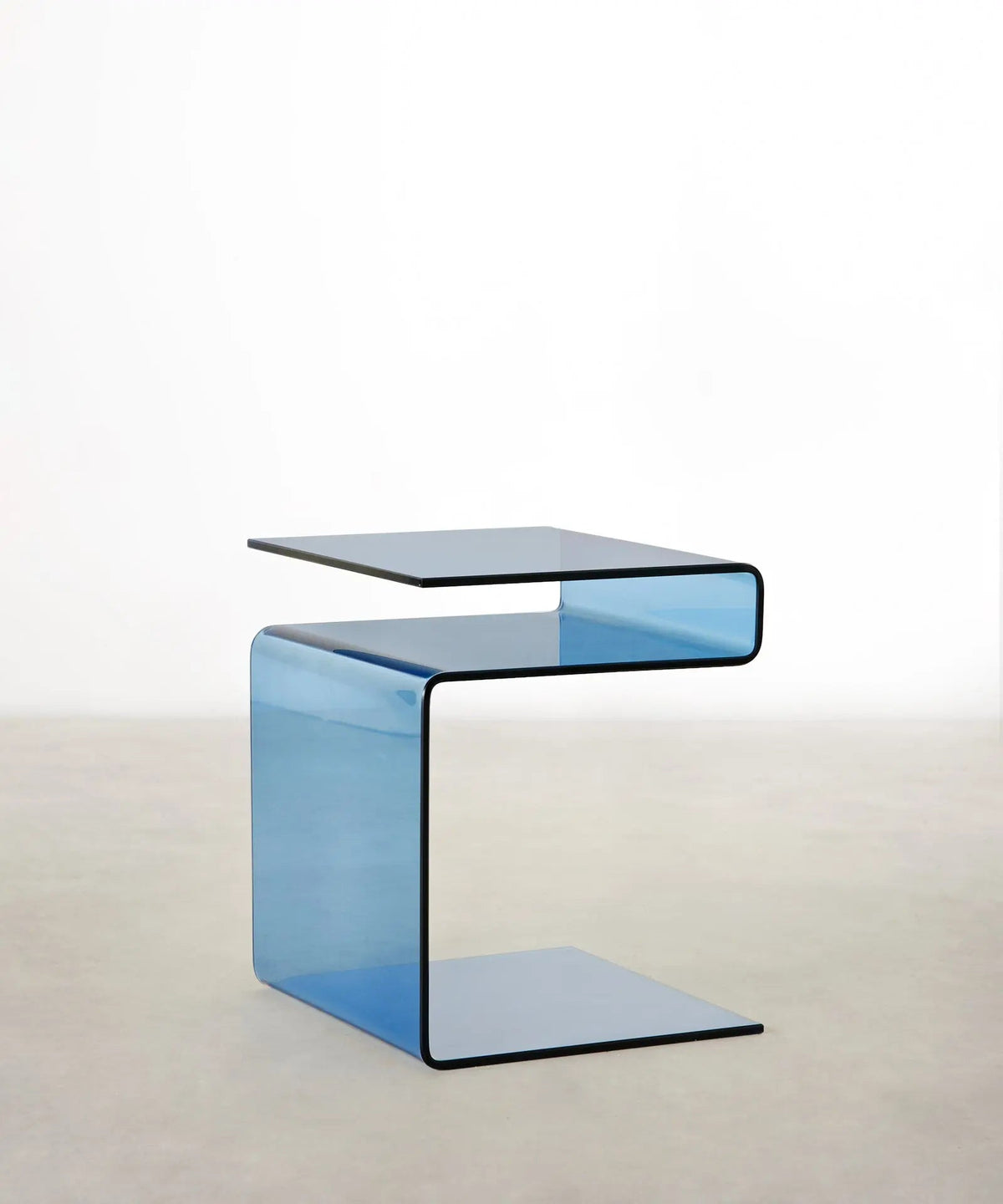 Table d’appoint en verre trempé Saura