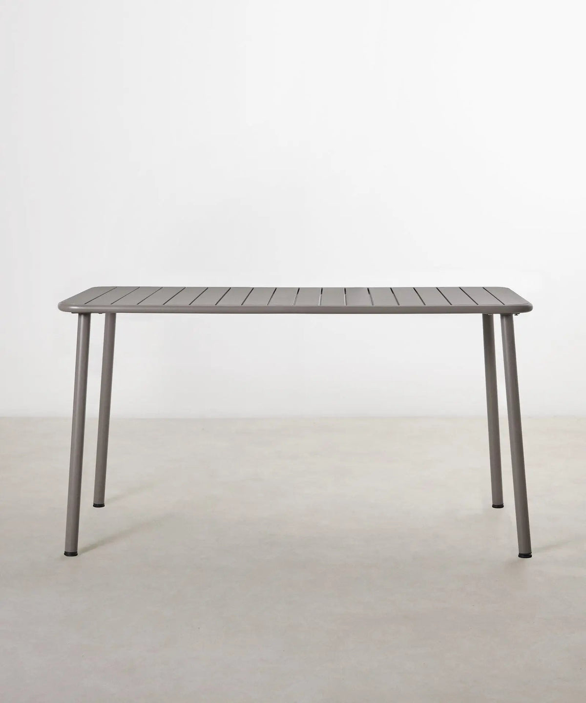 Table d'extérieur carrée en métal Sora (140x70 cm)