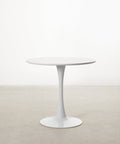 Table ronde Tulia en métal et fibre de verre (80 cm)