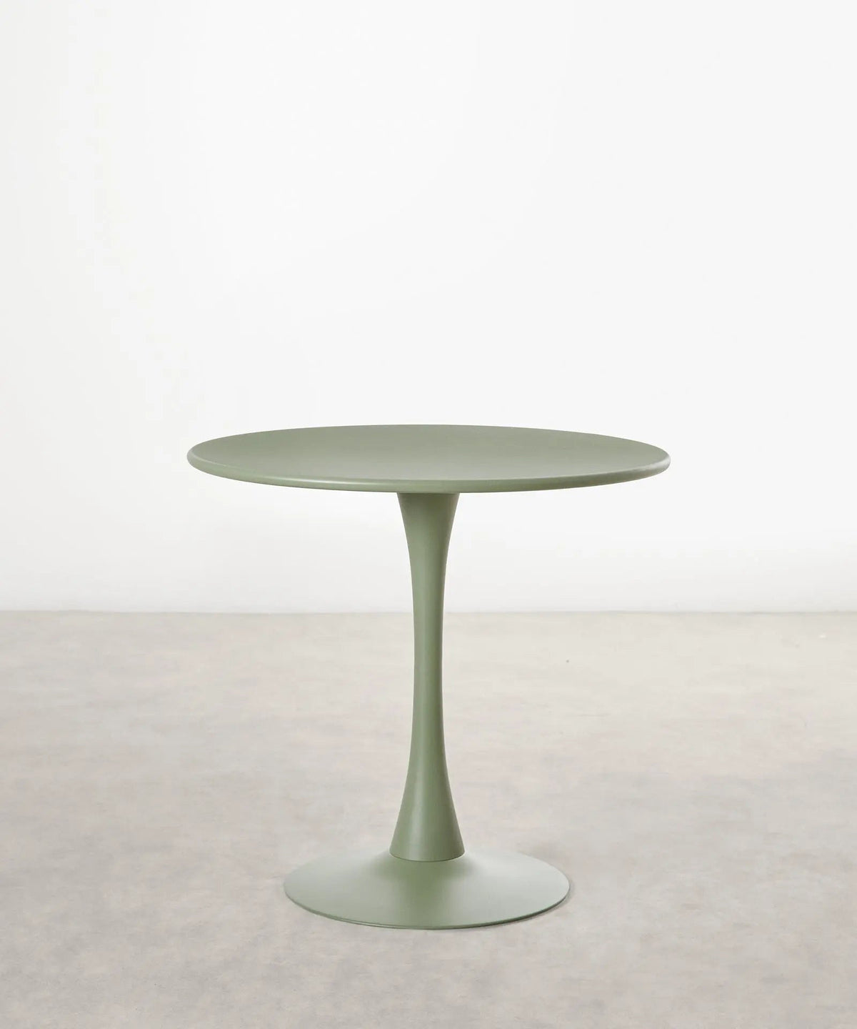 Table ronde Tulia en métal et fibre de verre (80 cm)