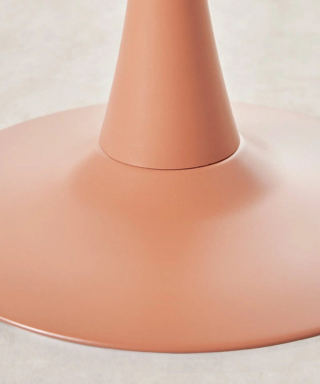 Table ronde Tulia en métal et fibre de verre (80 cm)