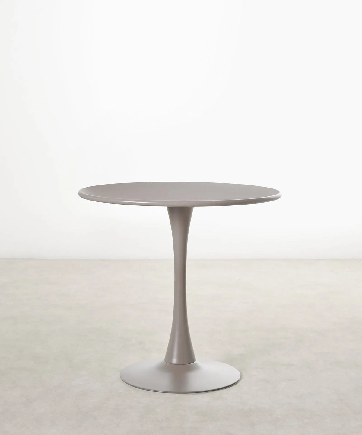 Table ronde Tulia en métal et fibre de verre (80 cm)