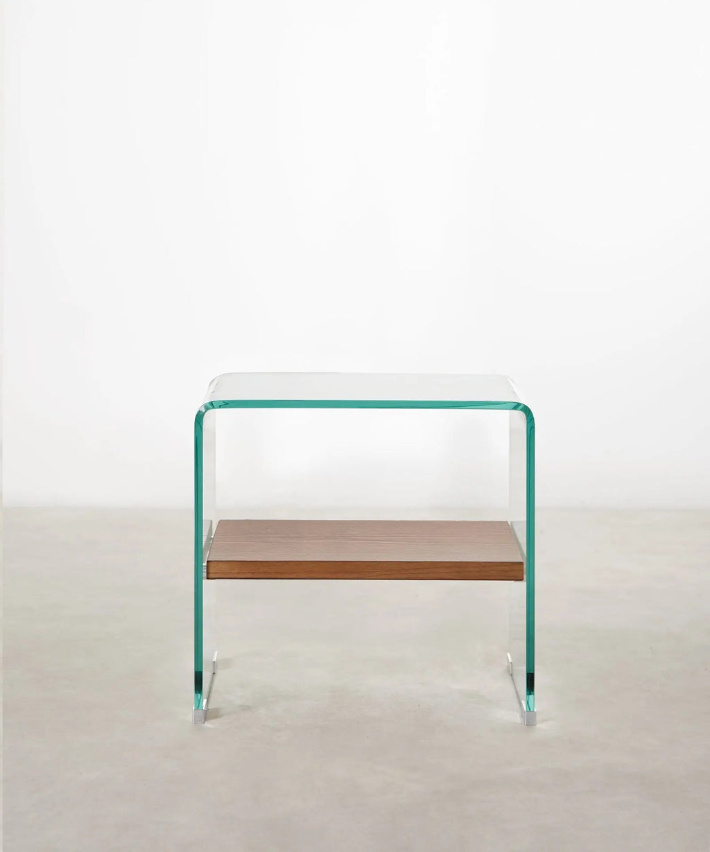 Table en verre trempé Aris (47x45 cm)