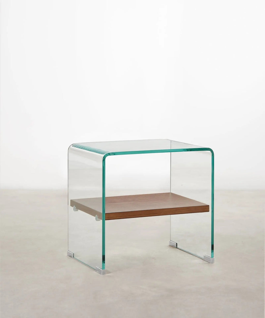 Table en verre trempé Aris (47x45 cm)