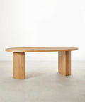 Table à manger ovale en bois Lily (200 x 100 cm)