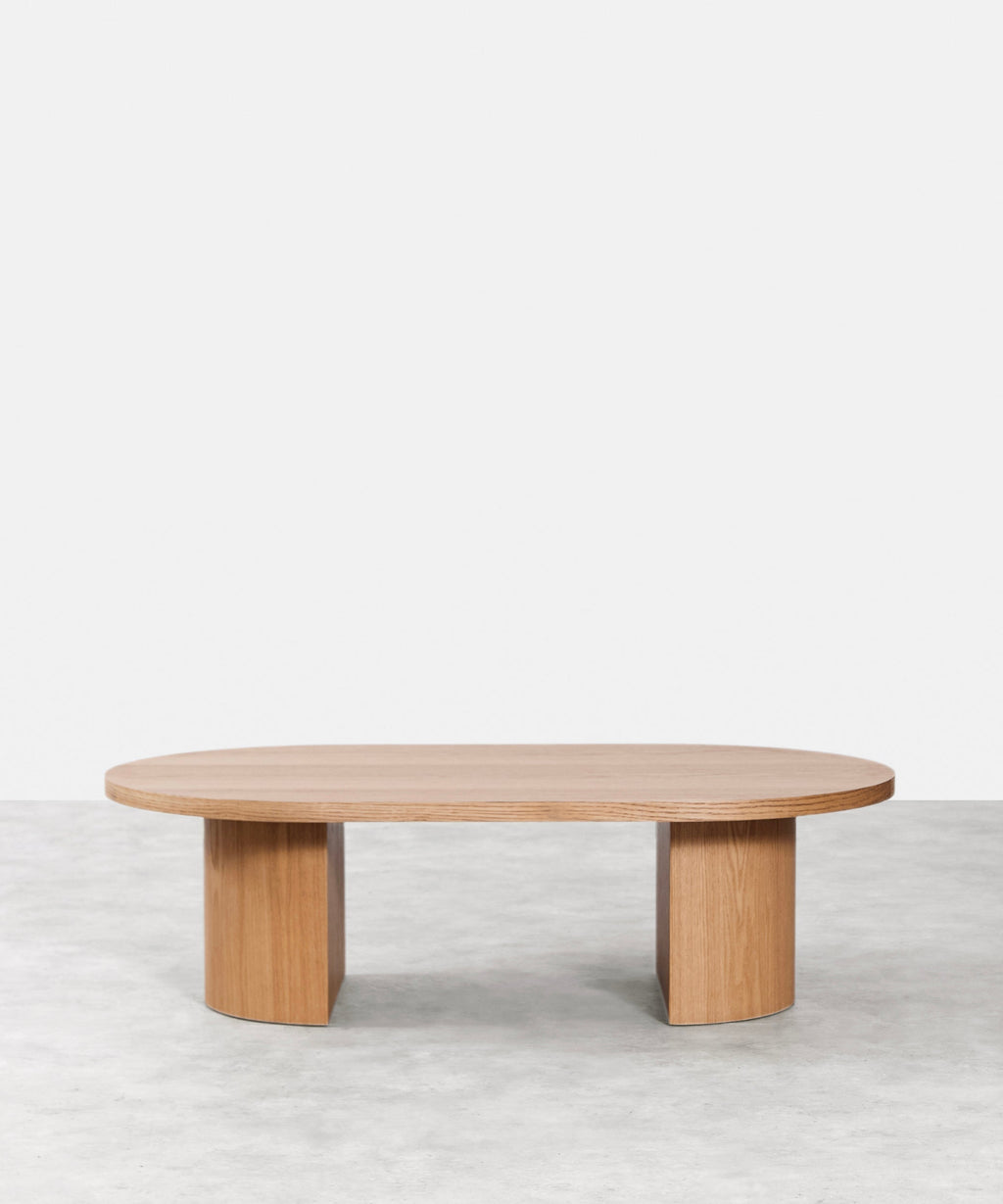 Table basse ovale en bois Lily (120 cm)