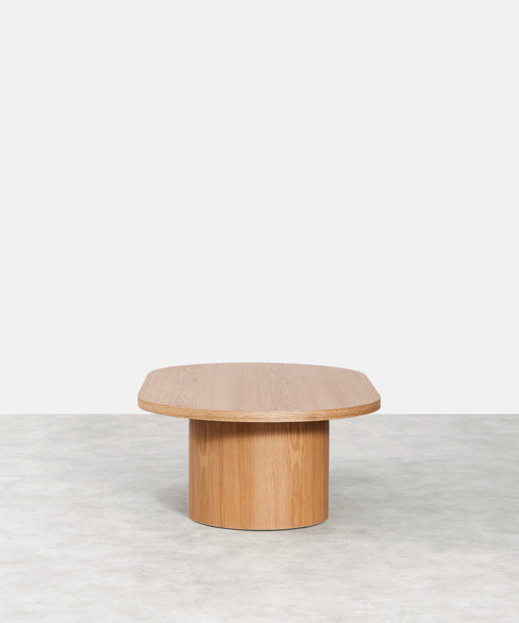 Table basse ovale en bois Lily (120 cm)