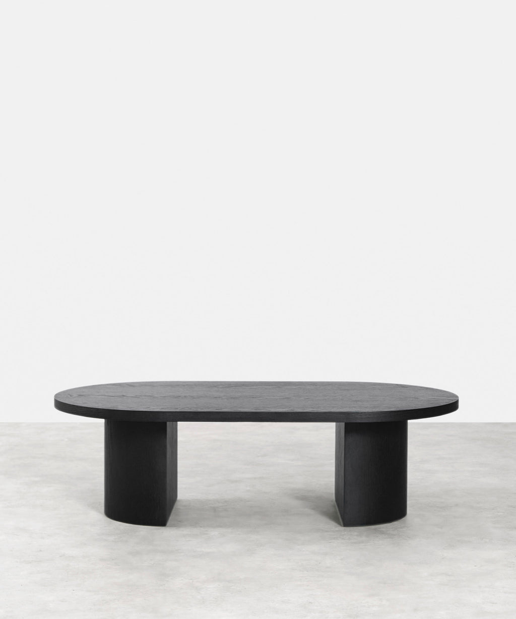 Table basse ovale en bois Lily (120 cm)