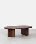 Table basse ovale en bois Lily (120 cm)