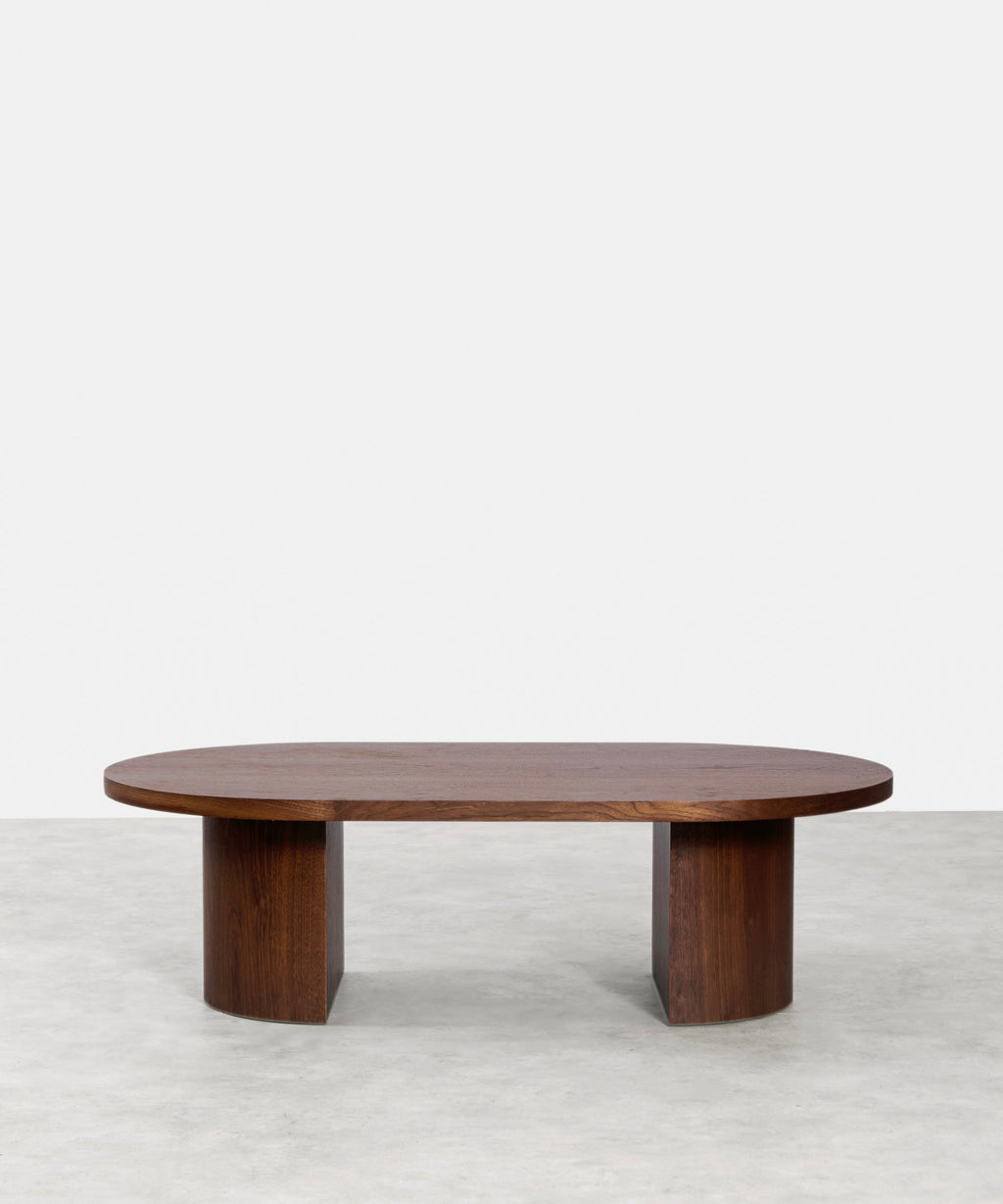 Table basse ovale en bois Lily (120 cm)