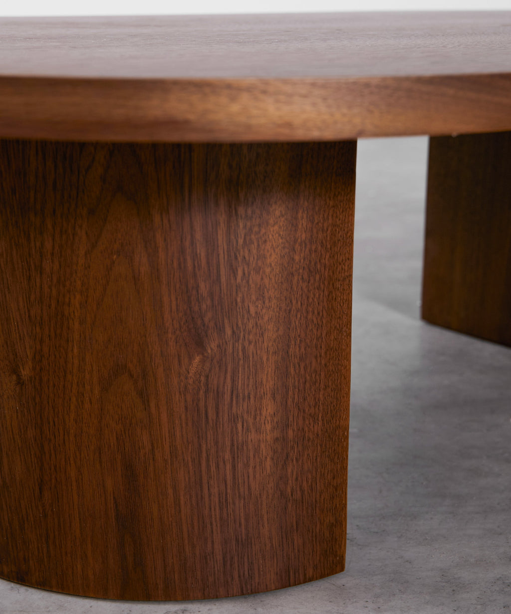 Table basse ovale en bois Lily (120 cm)