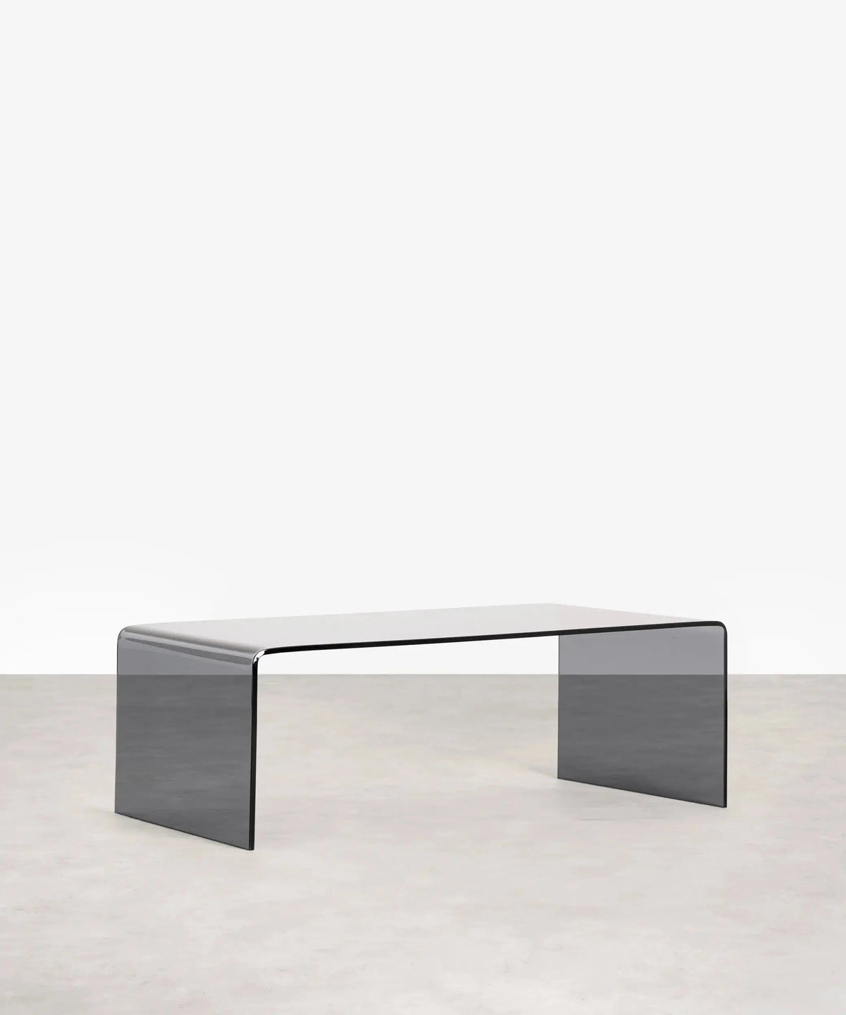 Table basse rectangulaire Cheval en verre trempé (100 cm)