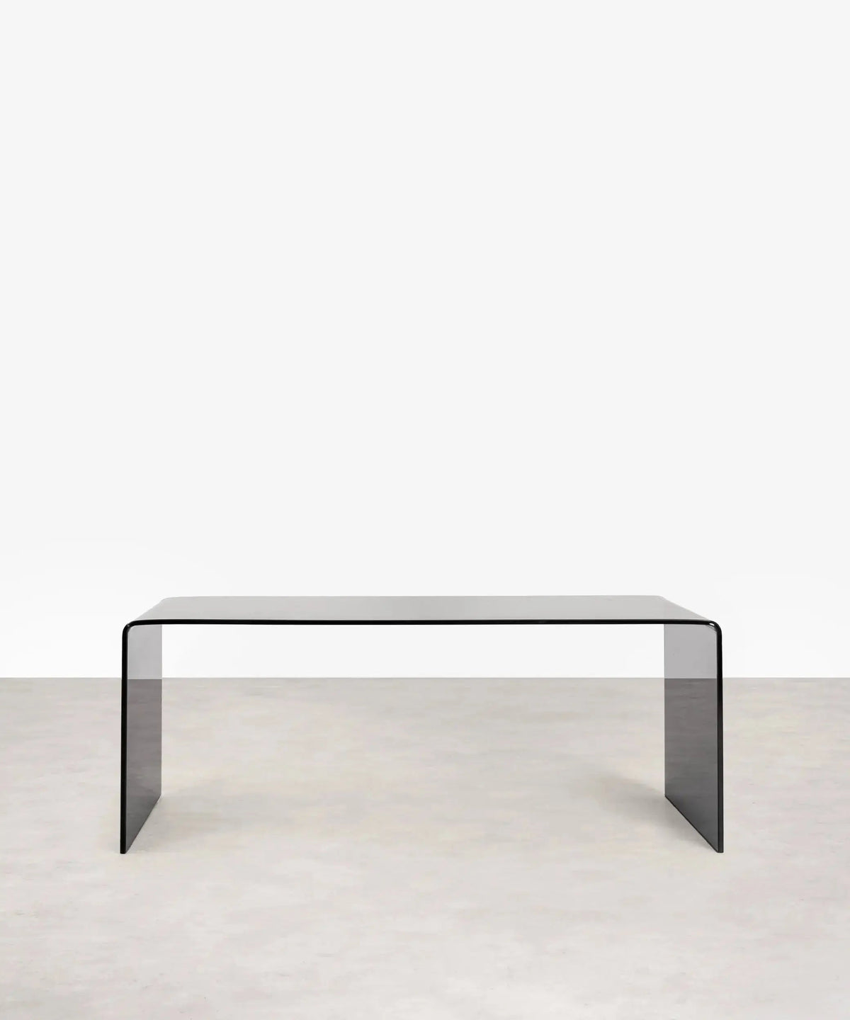 Table basse rectangulaire Cheval en verre trempé (100 cm)