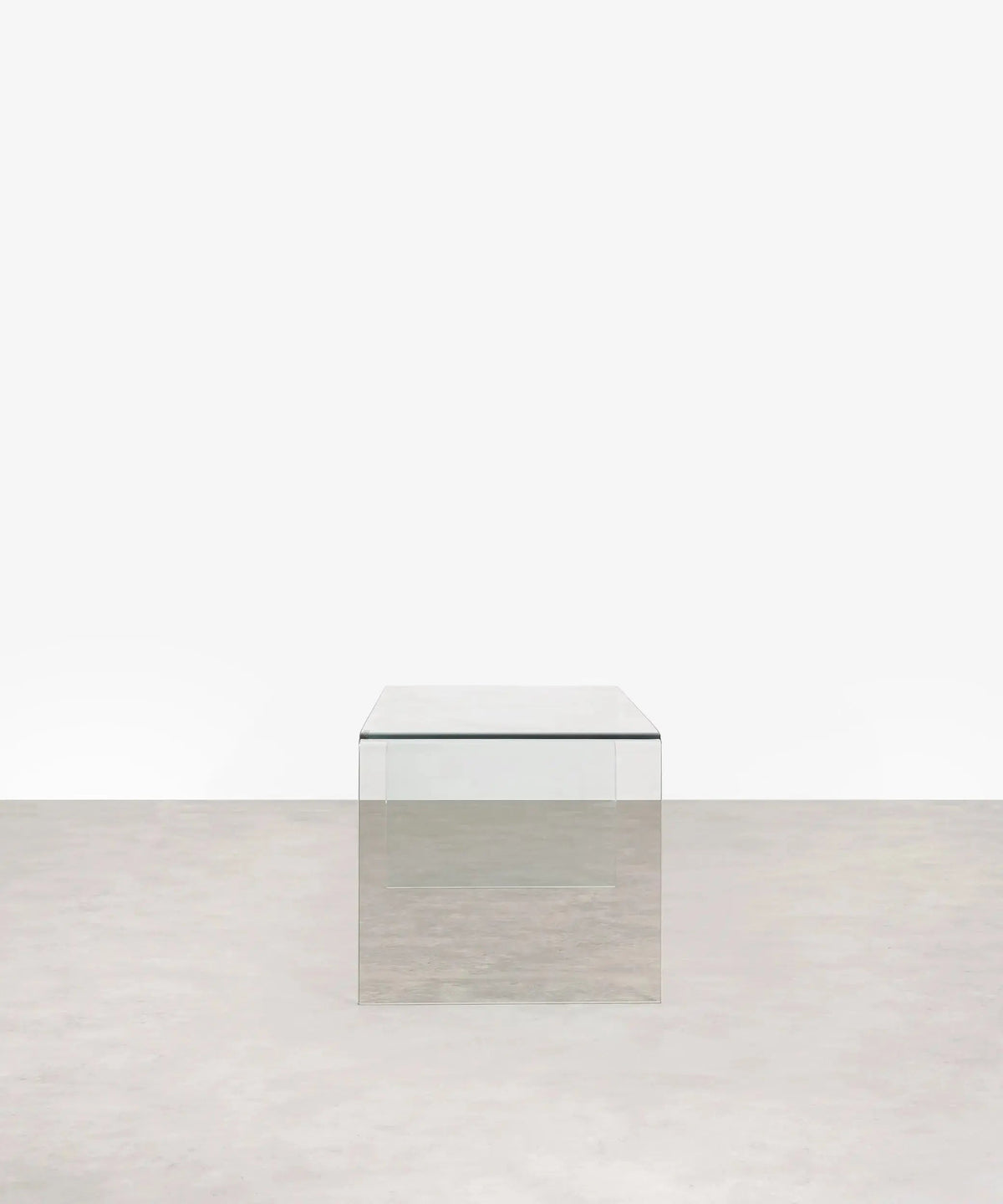Table basse rectangulaire Cheval en verre trempé (100 cm)