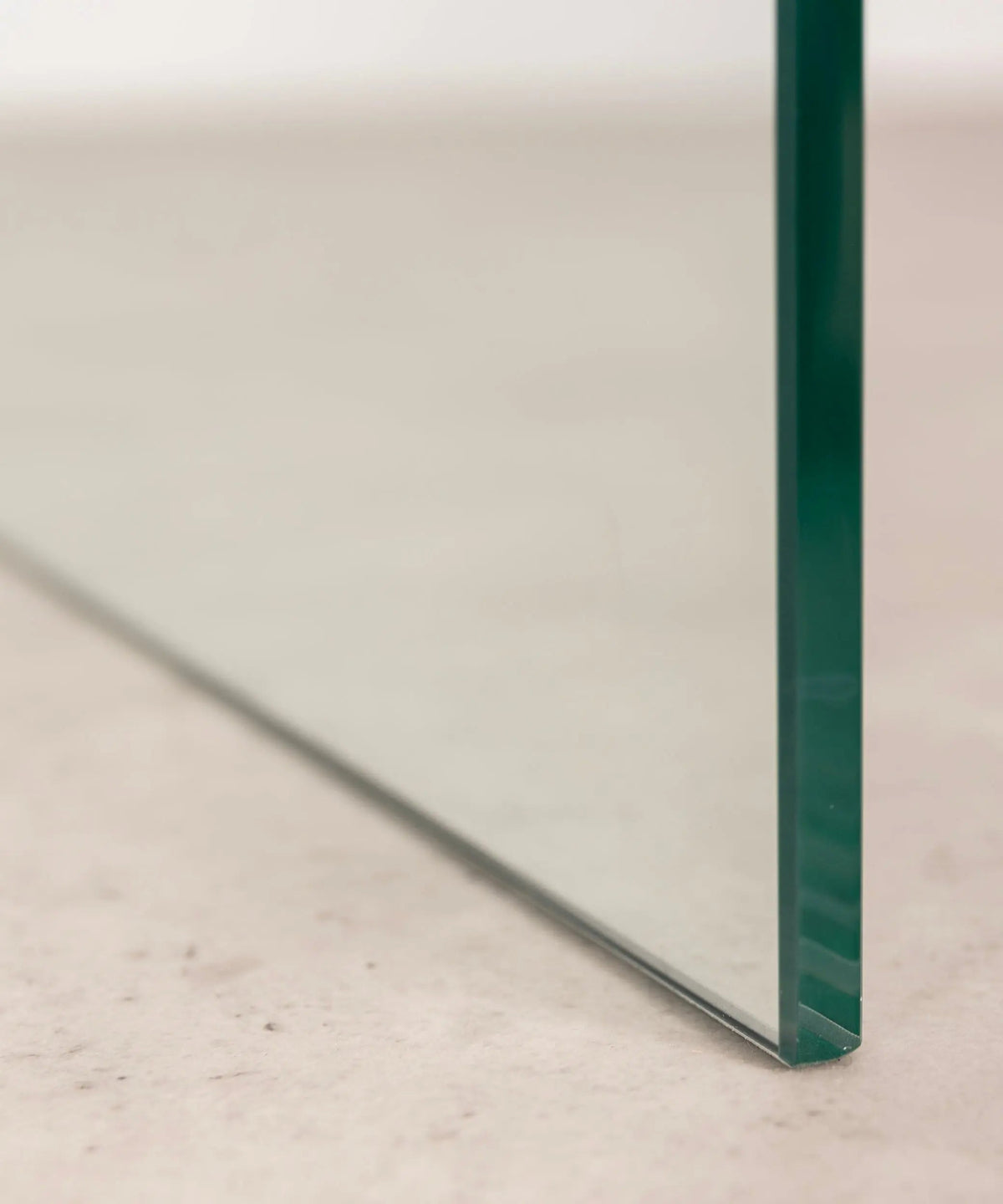Table basse rectangulaire Cheval en verre trempé (100 cm)