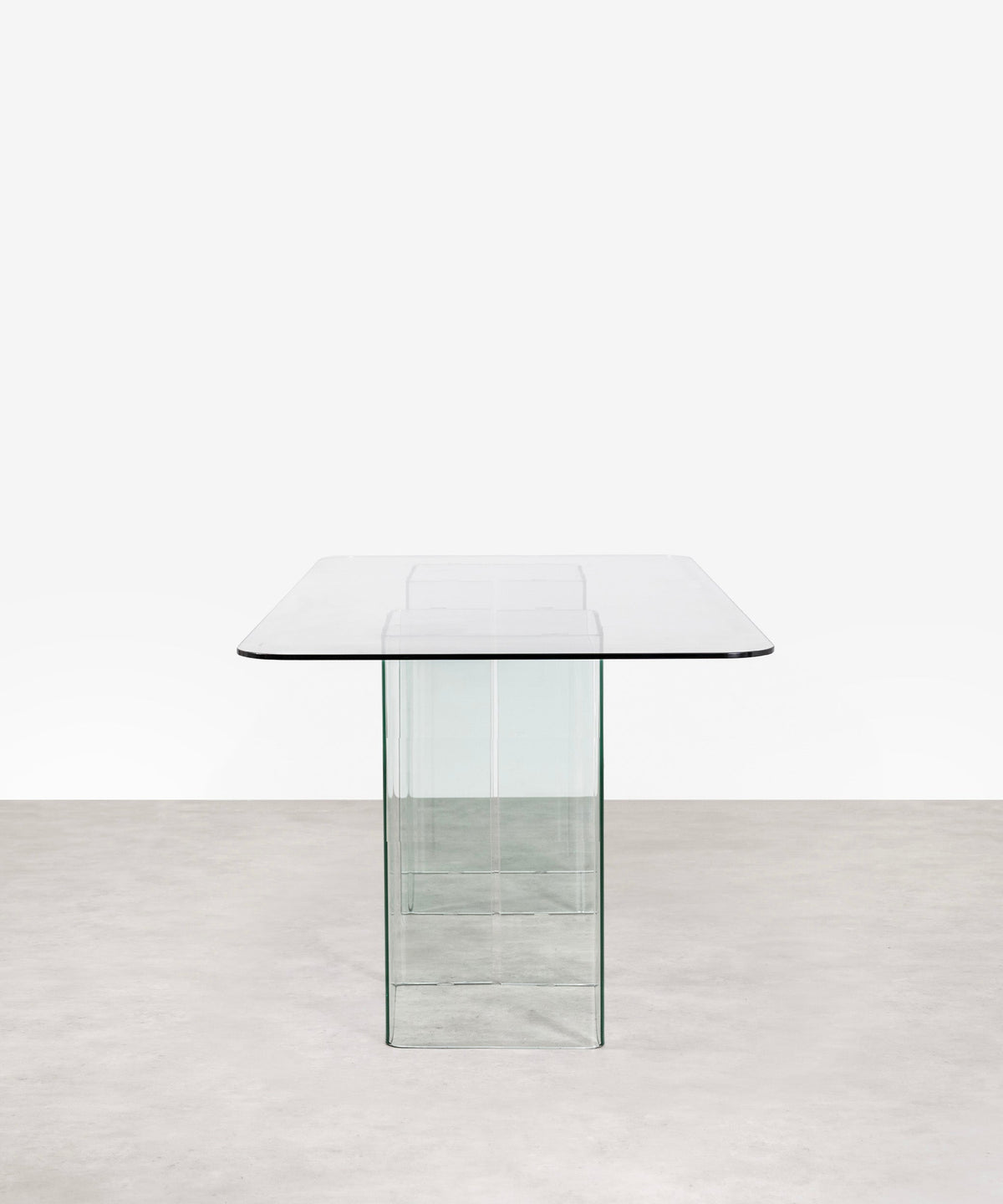Table à manger rectangulaire en verre trempé Eleonora (180x90 cm)