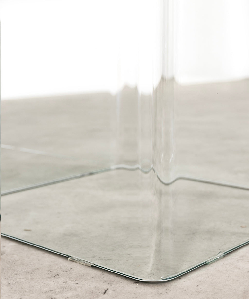Table à manger rectangulaire en verre trempé Eleonora (180x90 cm)