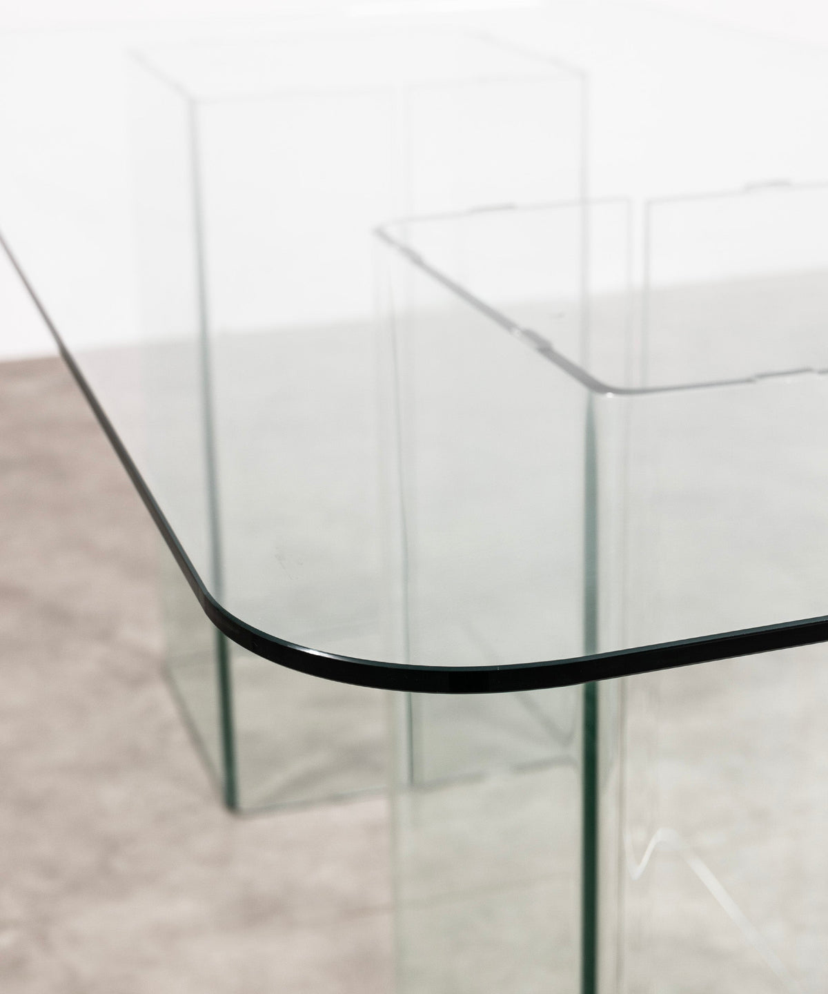 Table à manger rectangulaire en verre trempé Eleonora (180x90 cm)