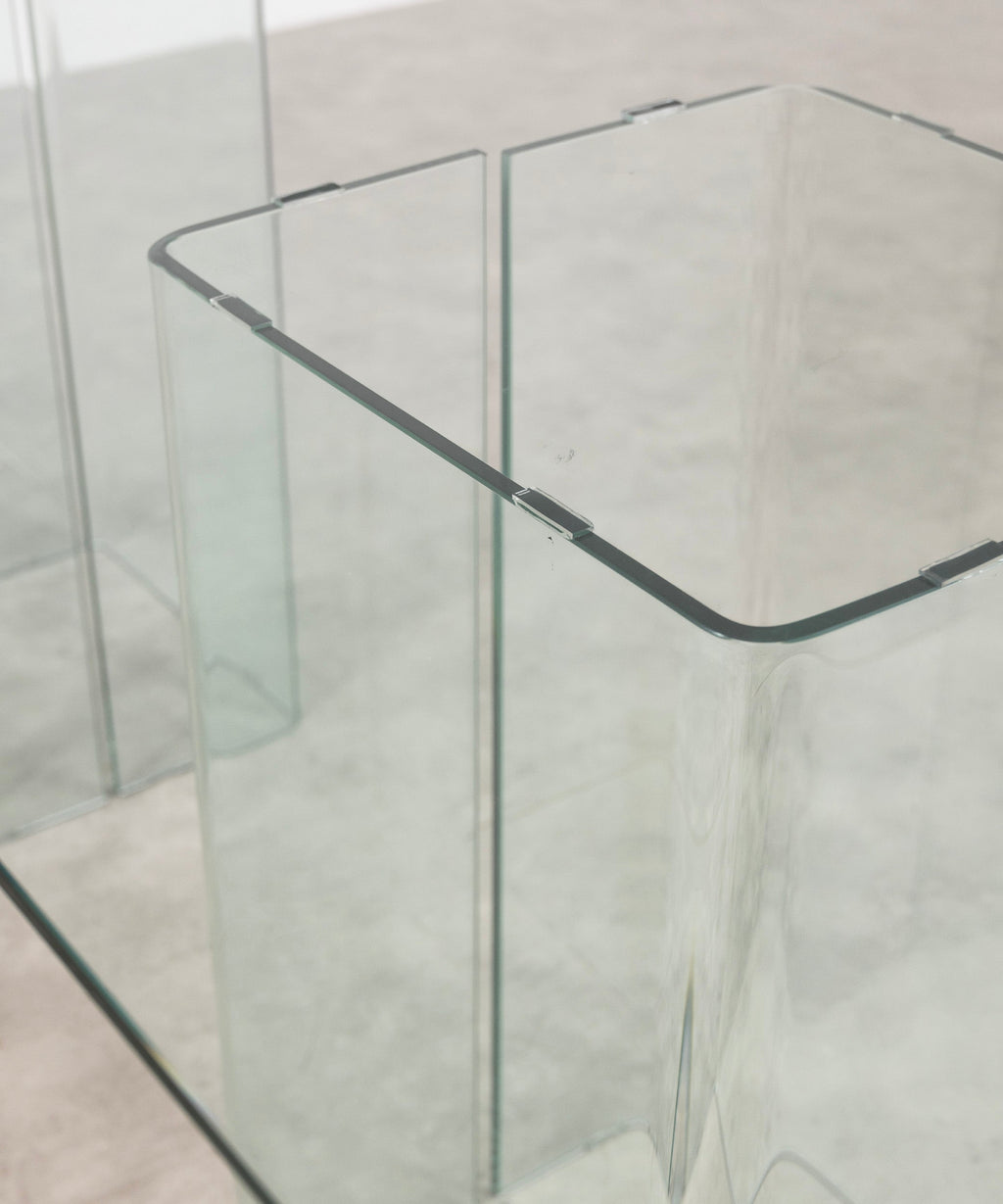 Table à manger rectangulaire en verre trempé Eleonora (180x90 cm)