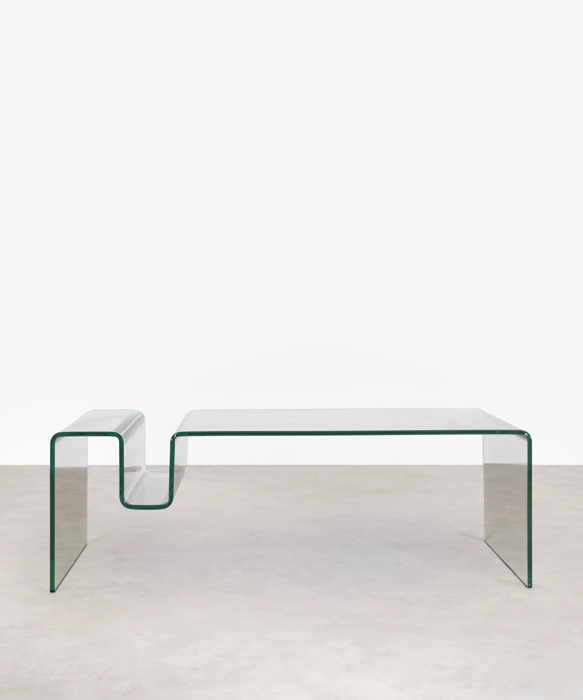 Table basse rectangulaire Harbor en verre trempé (120 x 60 cm)
