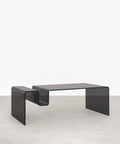 Table basse rectangulaire Harbor en verre trempé (120 x 60 cm)
