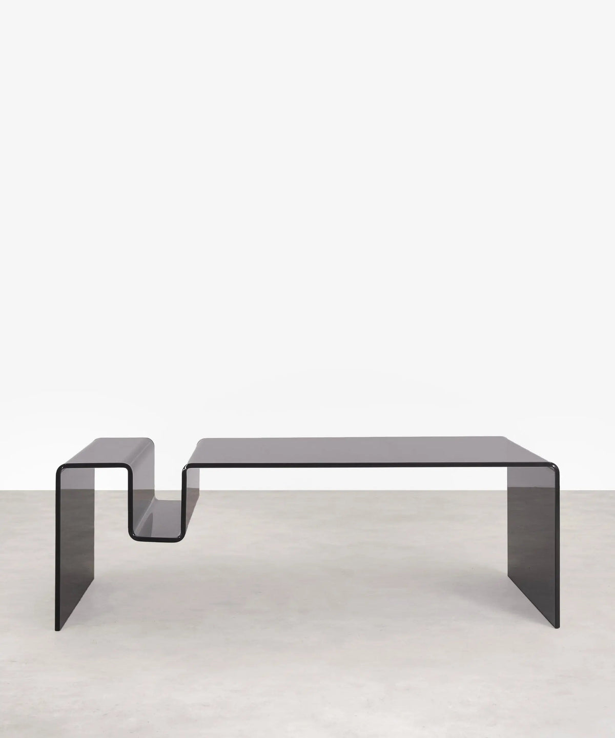 Table basse rectangulaire Harbor en verre trempé (120 x 60 cm)