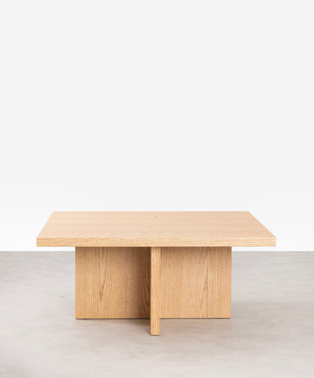 Table basse carrée en bois Nara (80x80 cm)
