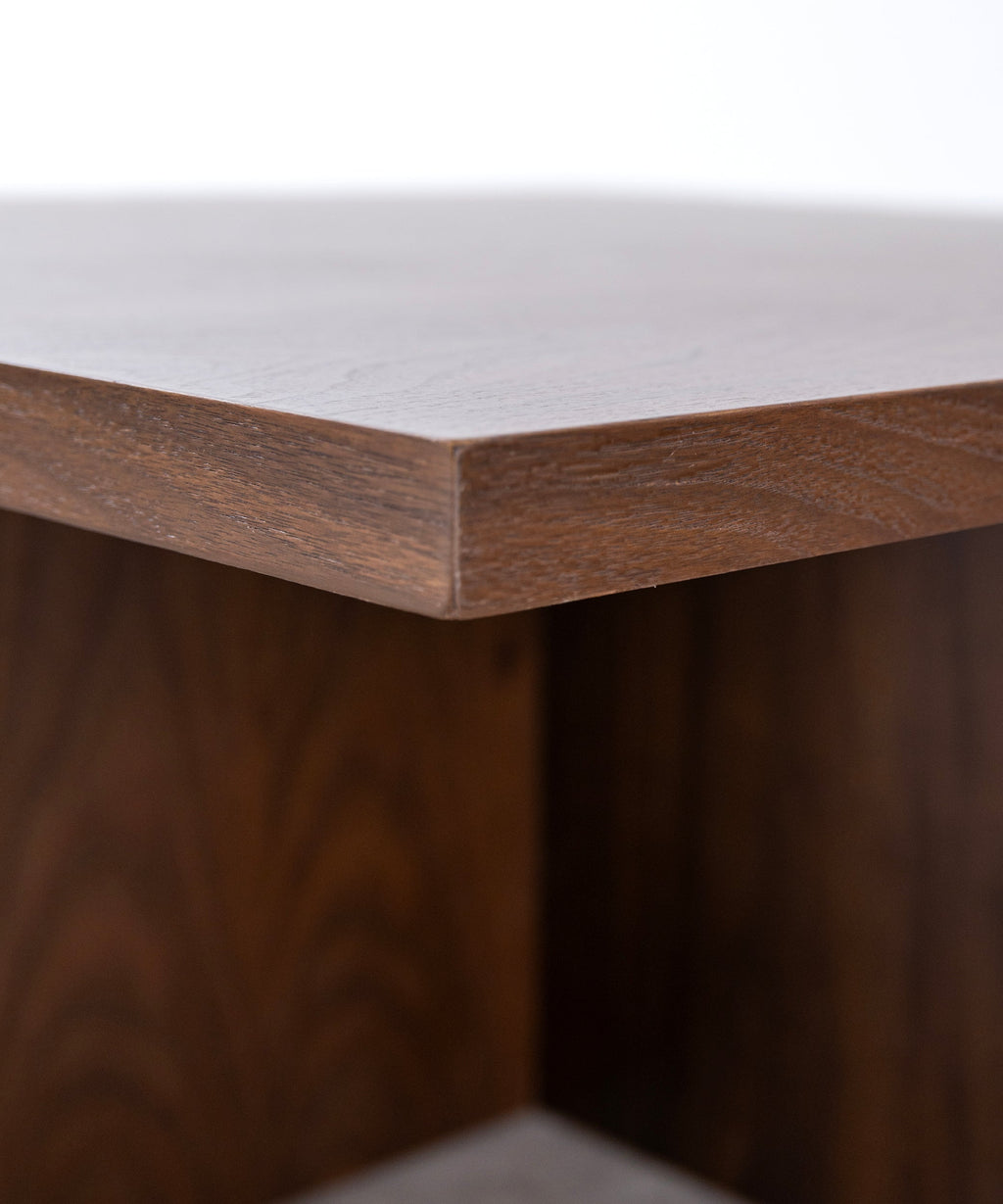 Table basse carrée en bois Nara (80x80 cm)