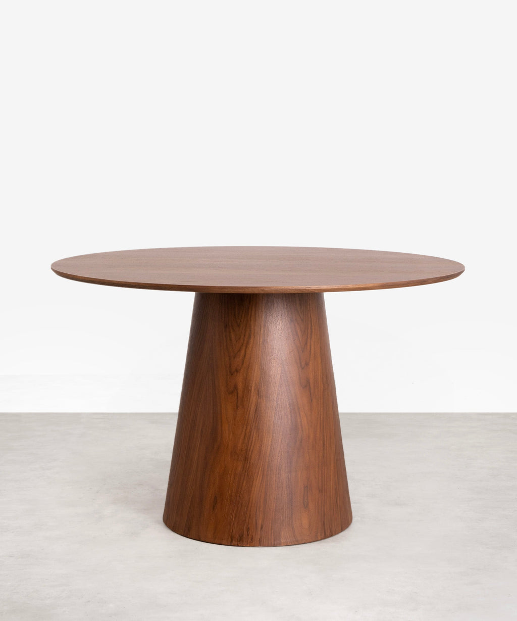 Table à manger ronde en bois Nelly (120 cm)