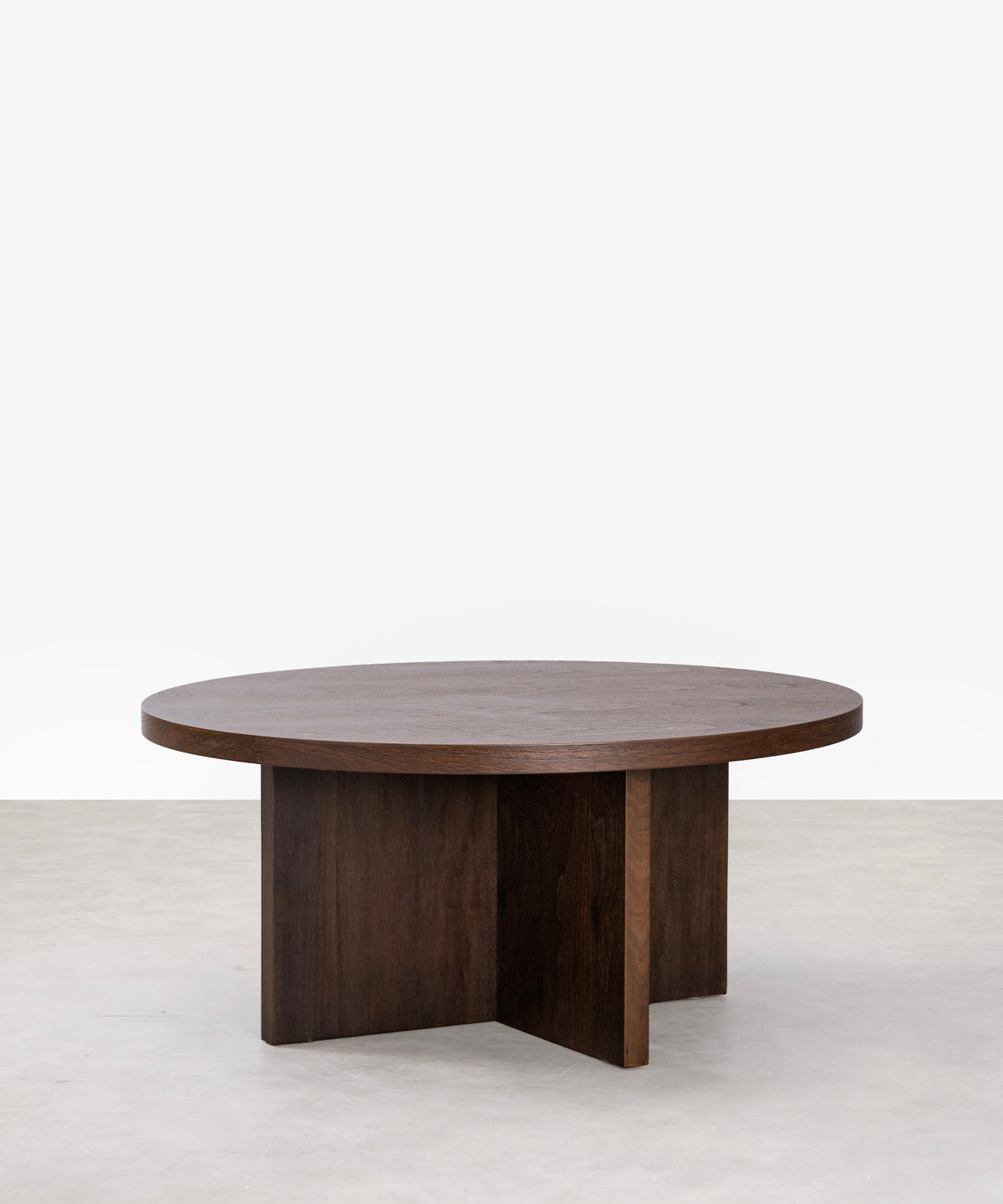 Table basse ronde en bois Takaya (80 cm)