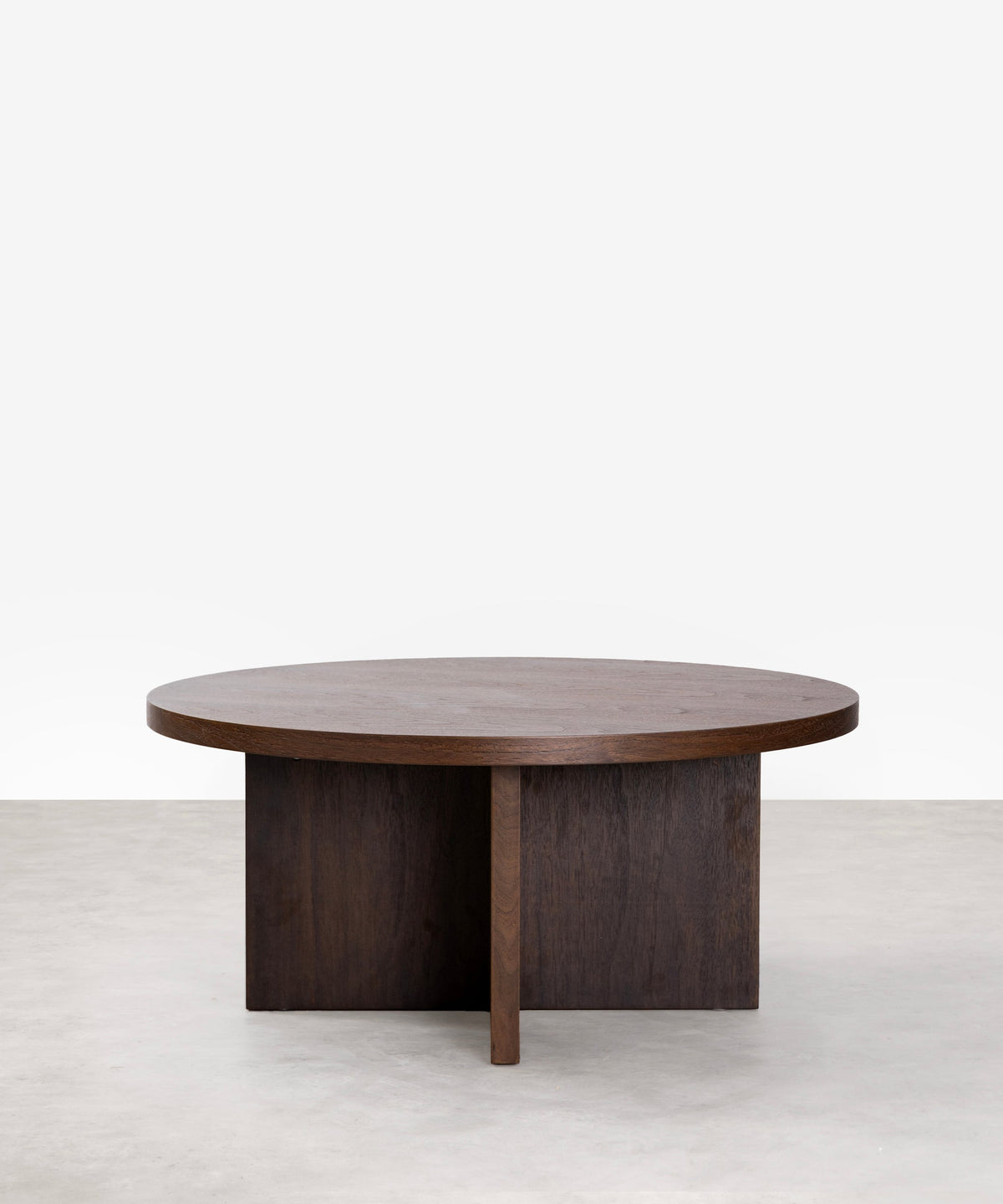 Table basse ronde en bois Takaya (80 cm)