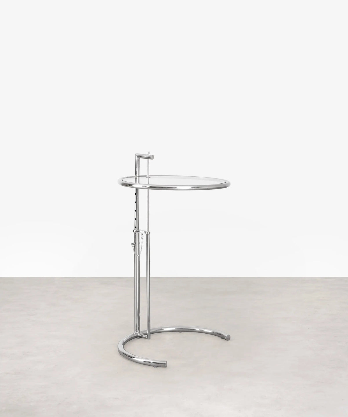 Table d’appoint en acier et verre Helen