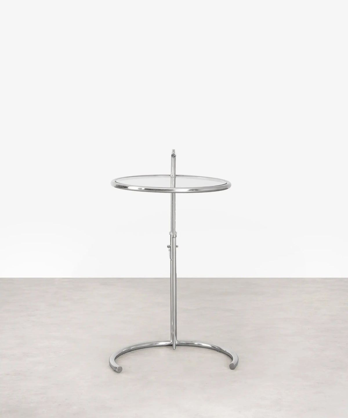 Table d’appoint en acier et verre Helen