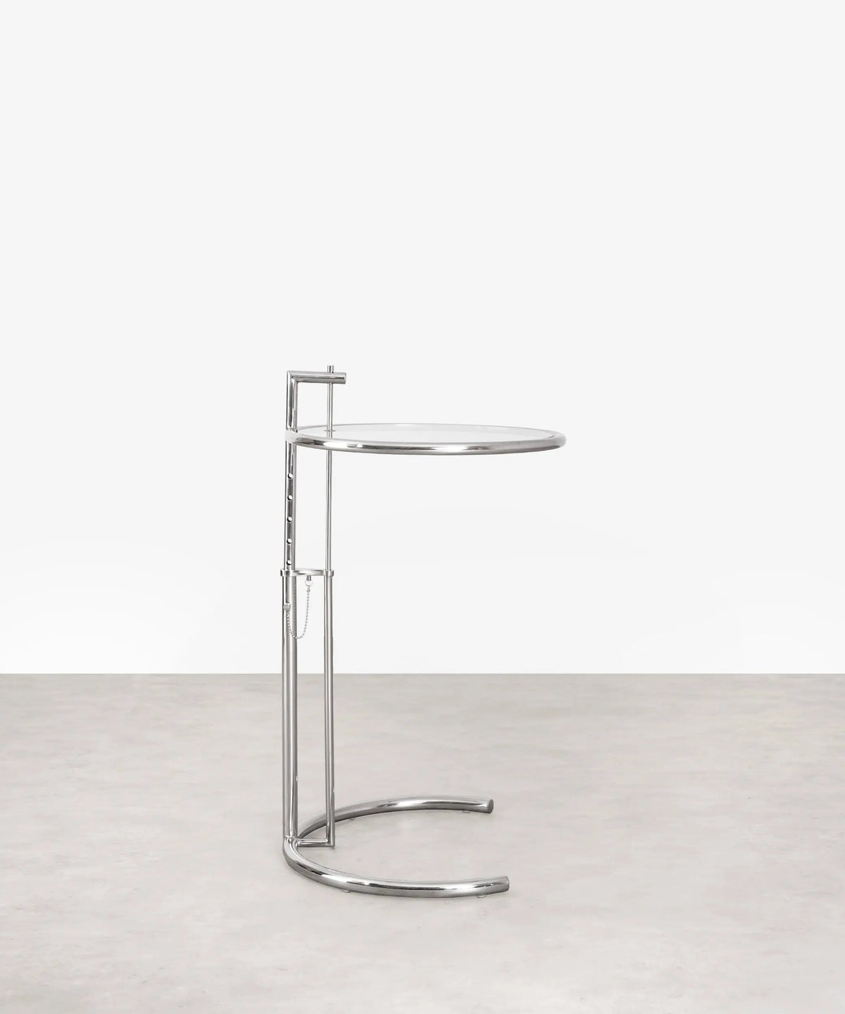 Table d’appoint en acier et verre Helen