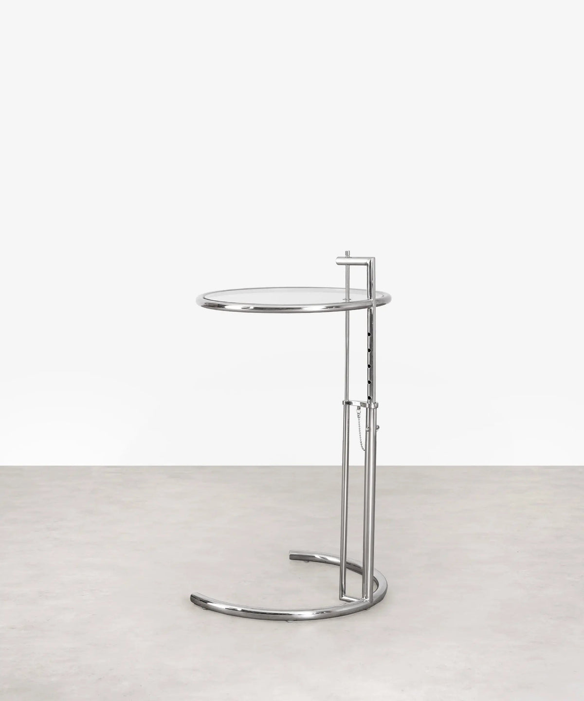 Table d’appoint en acier et verre Helen
