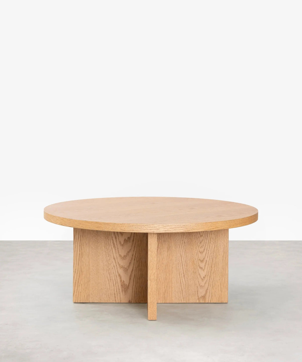 Table basse ronde en bois Takaya (80 cm)