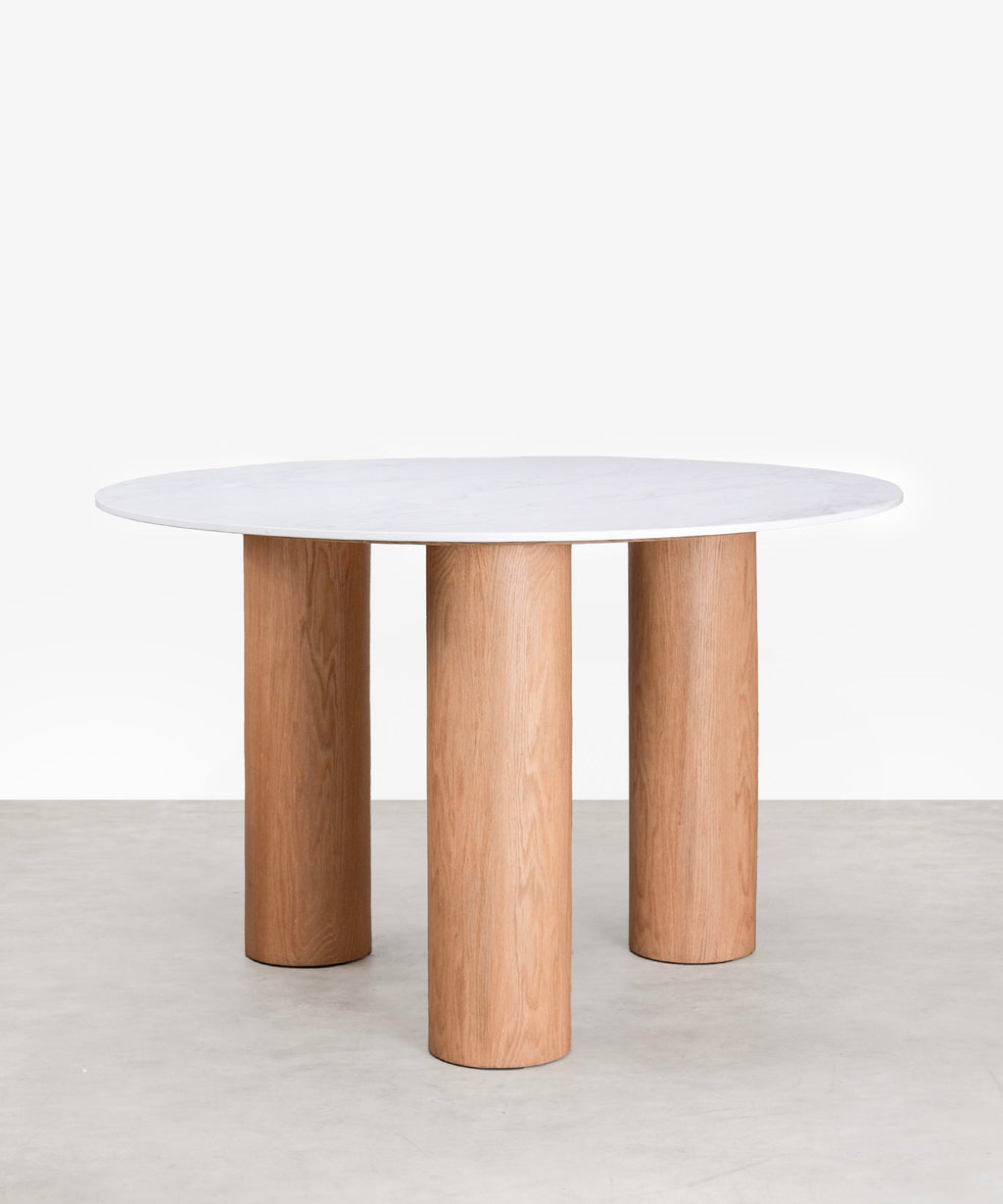Table à Manger Ronde Anetta Marble (120 cm)