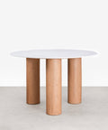 Table à Manger Ronde Anetta Marble (120 cm)