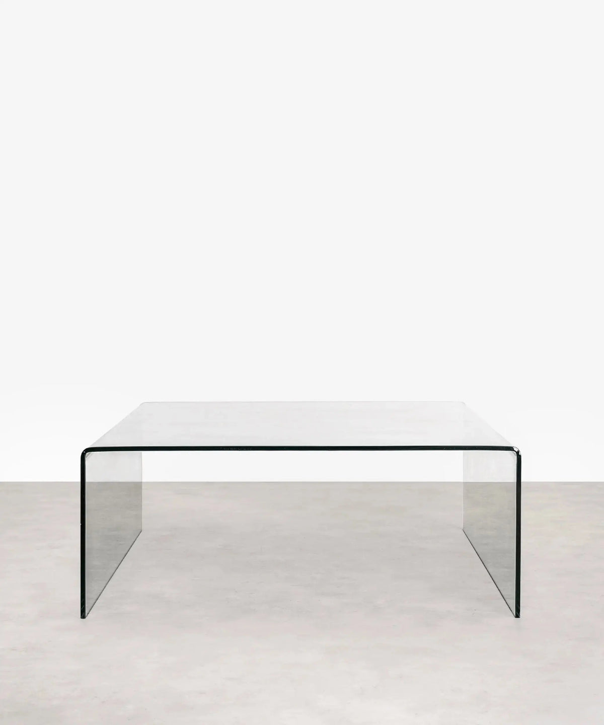 Table basse carrée en verre trempé Burano (100 x 100 cm)