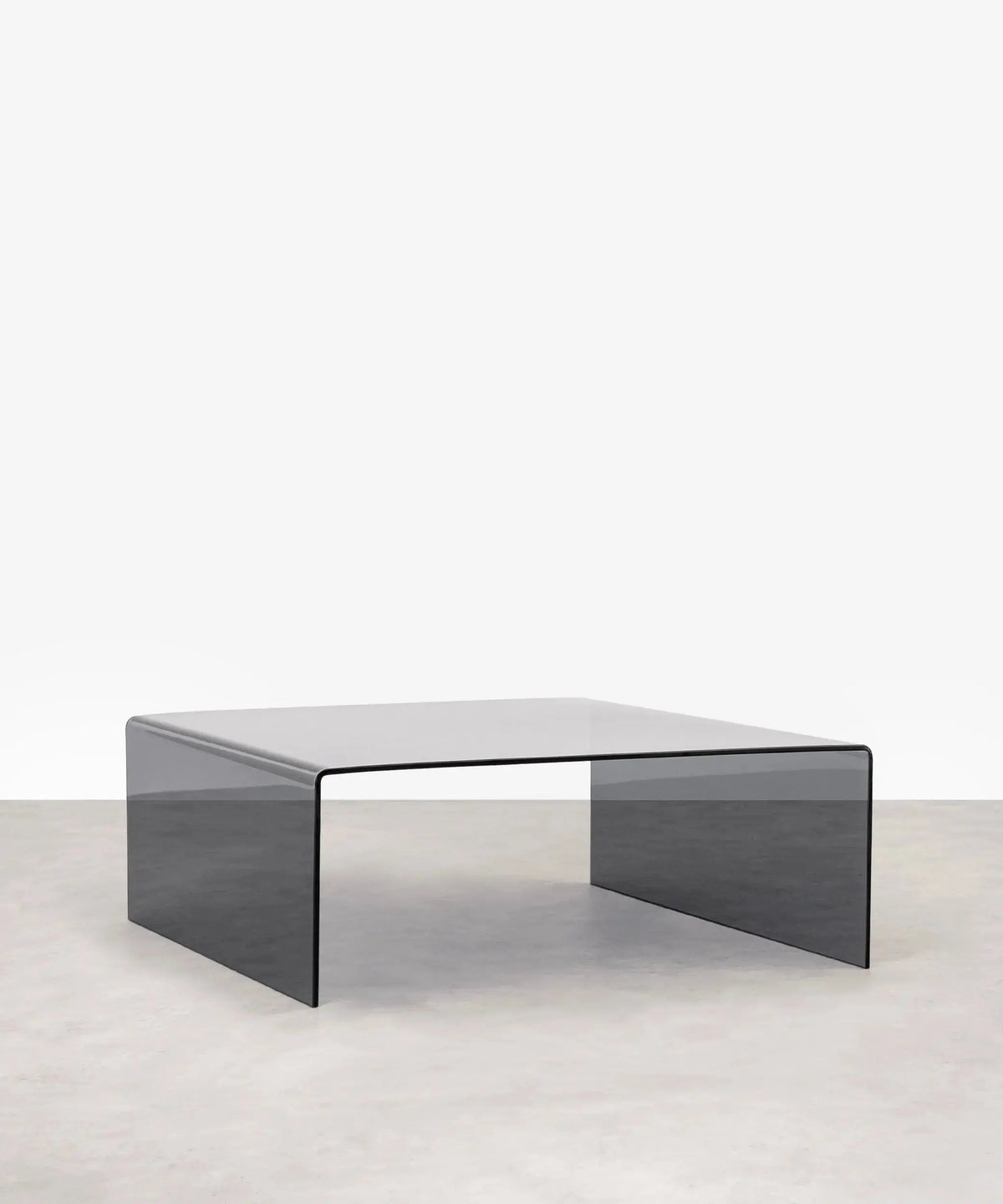 Table basse carrée en verre trempé Burano (100 x 100 cm)