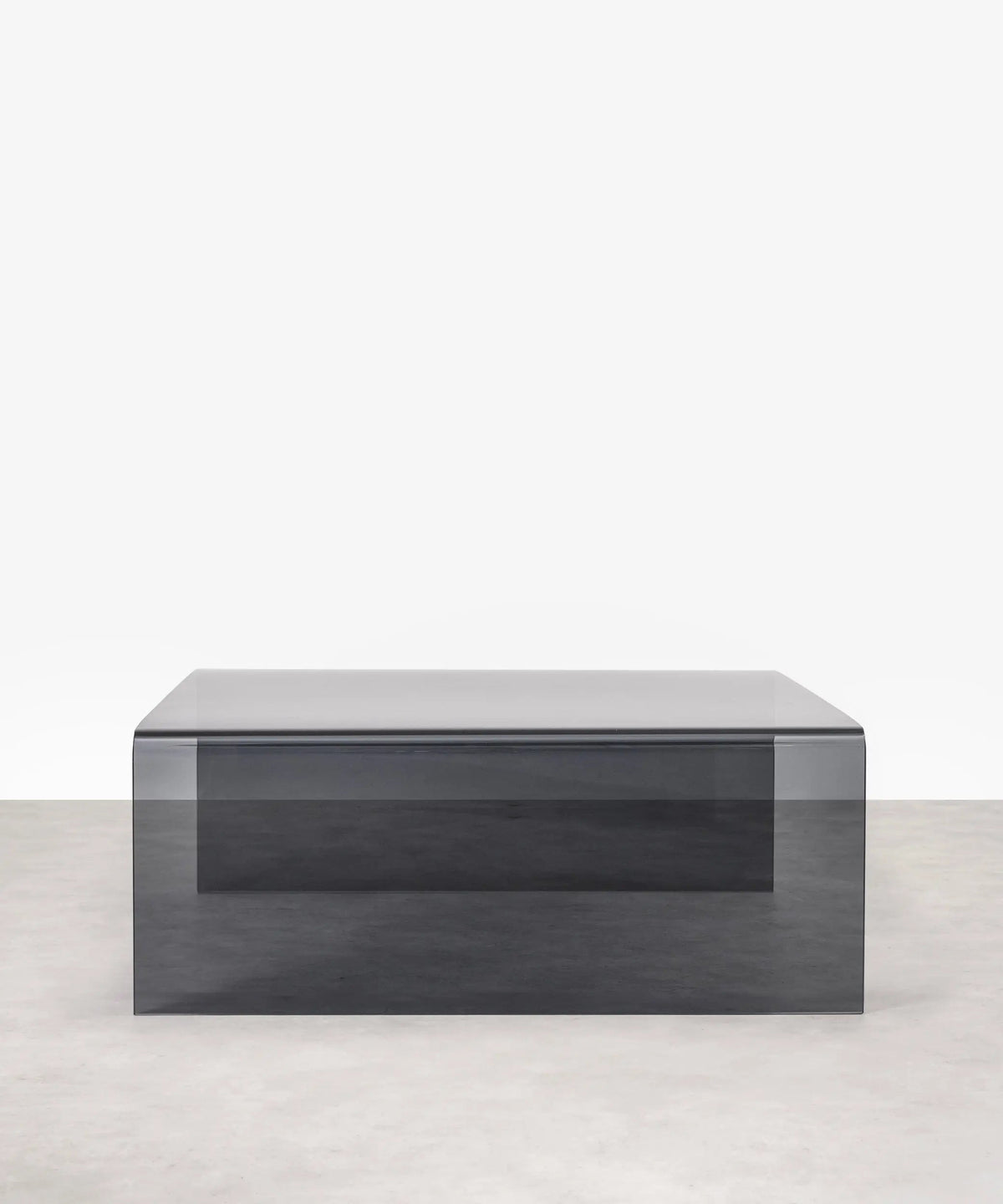 Table basse carrée en verre trempé Burano (100 x 100 cm)