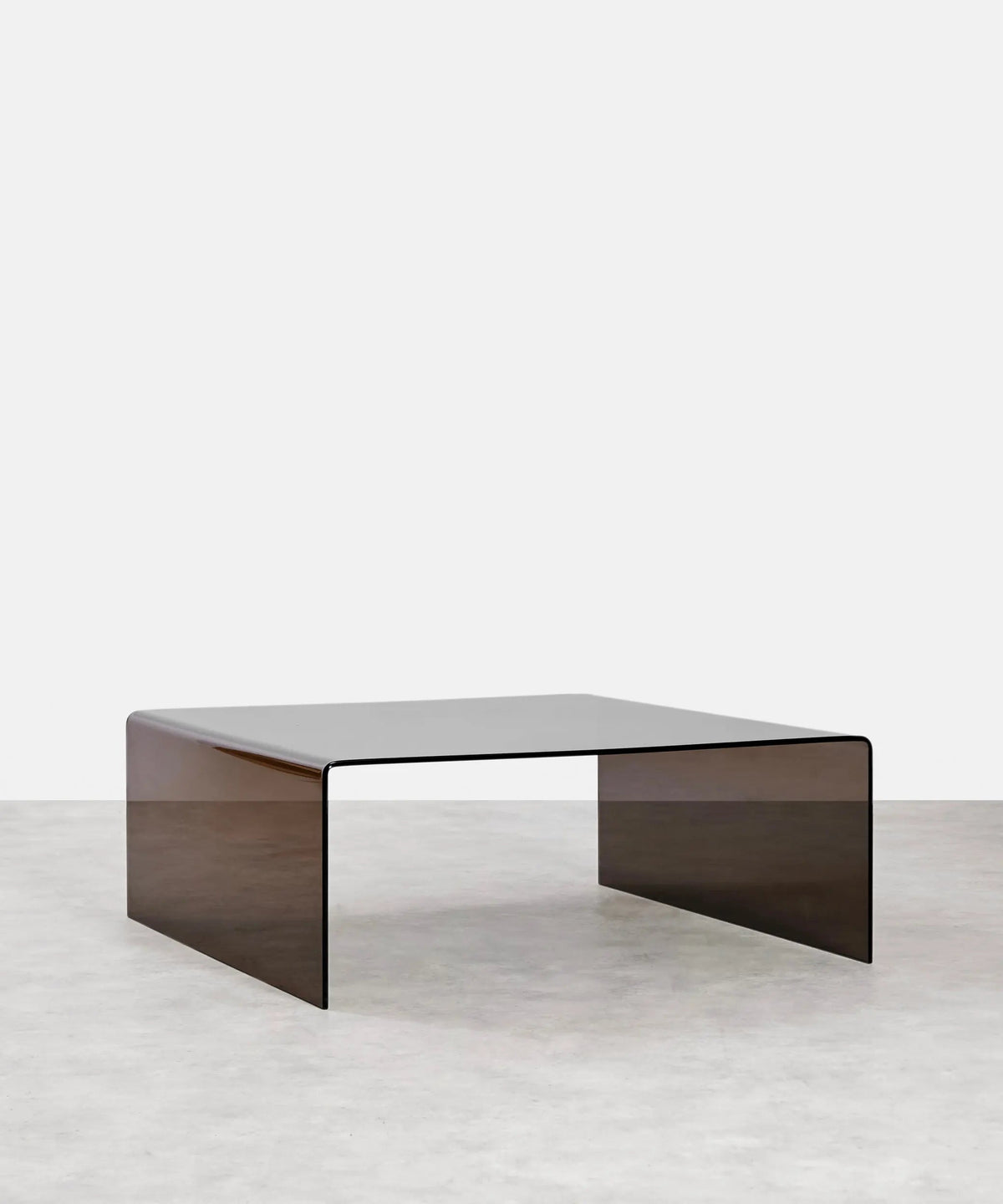 Table basse carrée en verre trempé Burano (100 x 100 cm)