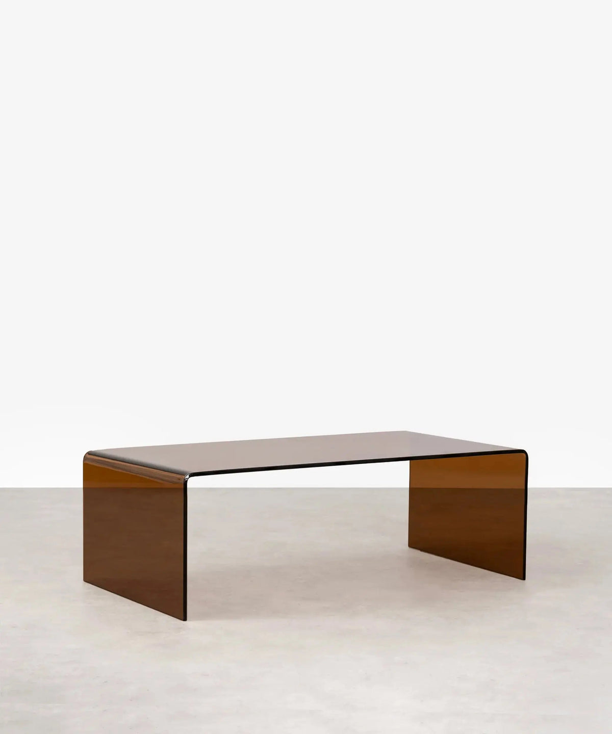Table basse rectangulaire Cheval en verre trempé (100 cm)