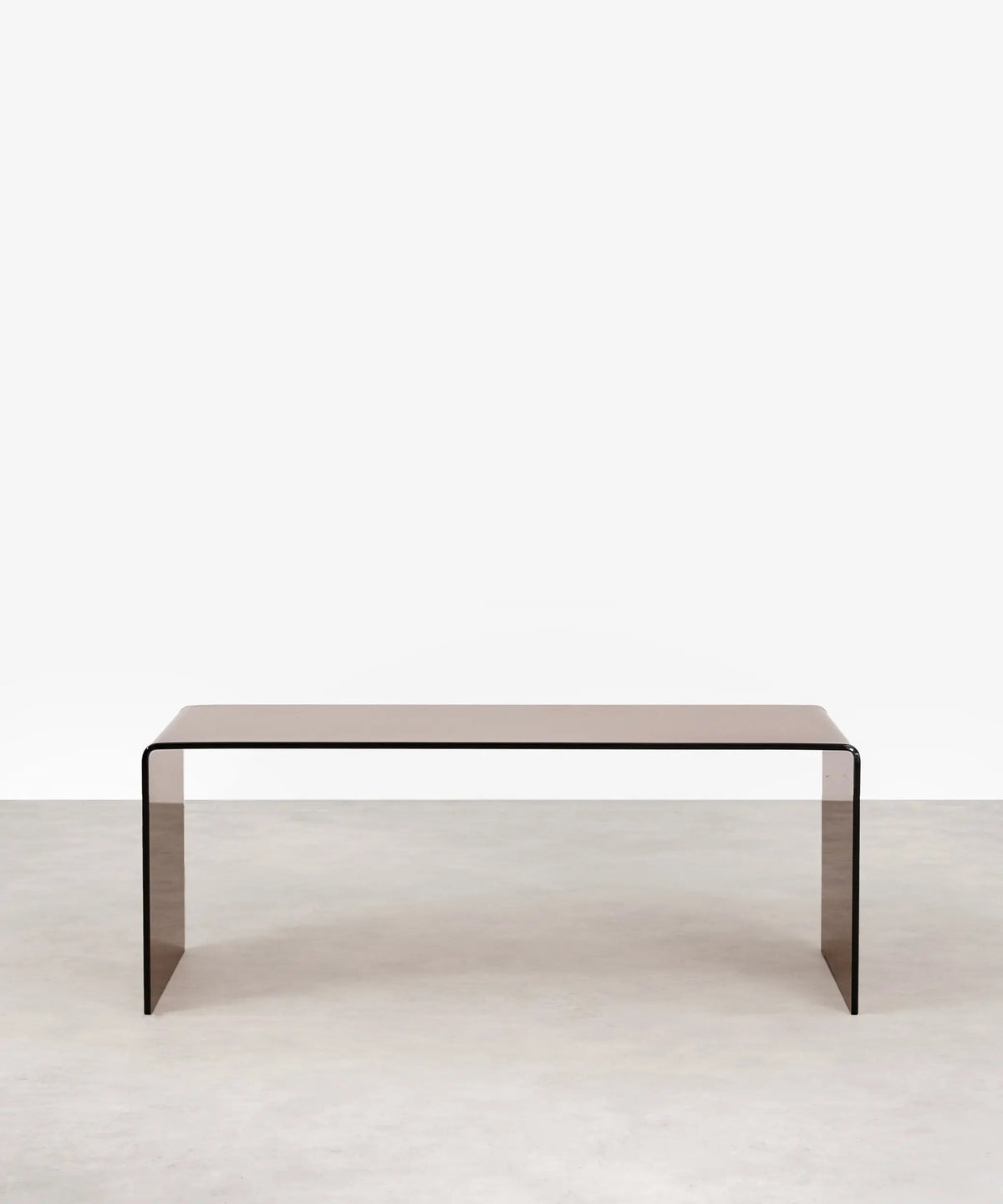 Table basse rectangulaire Cheval en verre trempé (100 cm)