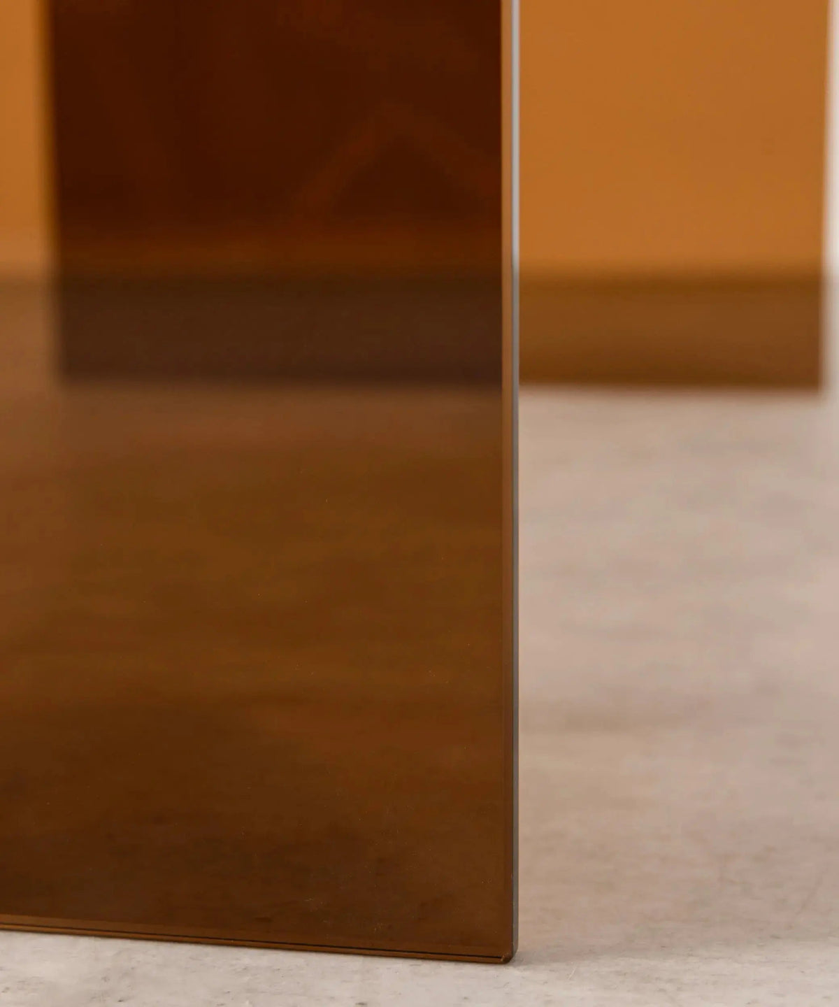 Table basse rectangulaire Cheval en verre trempé (100 cm)