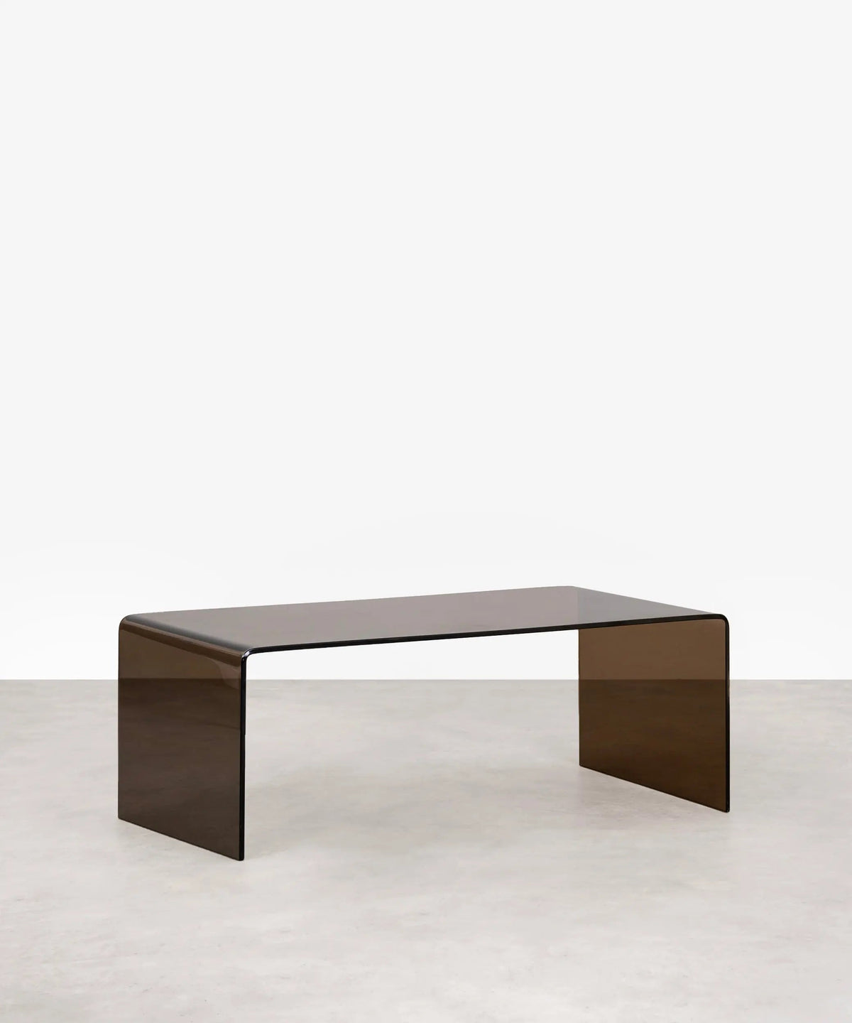 Table basse rectangulaire Cheval en verre trempé (100 cm)