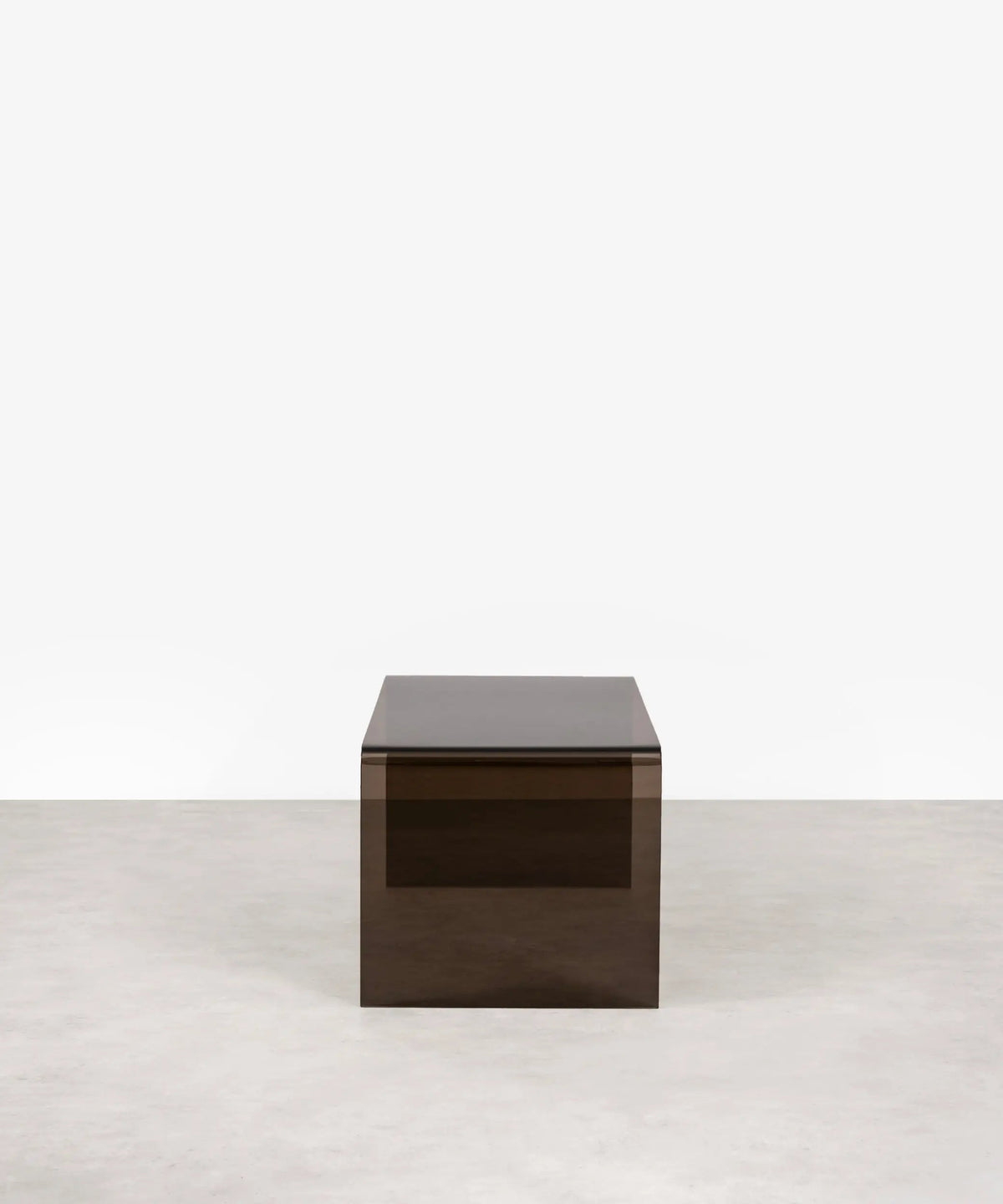 Table basse rectangulaire Cheval en verre trempé (100 cm)